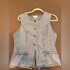 Bohme Denim Button-Up Vest